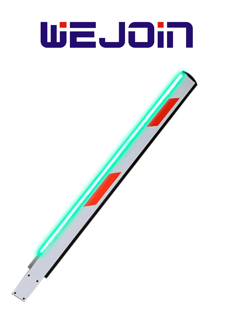 WEJOIN WJLBM4L - Brazo recto Izquierda LED tipo rectangular de 4 metros / Compatible con barrera LED izquierda
