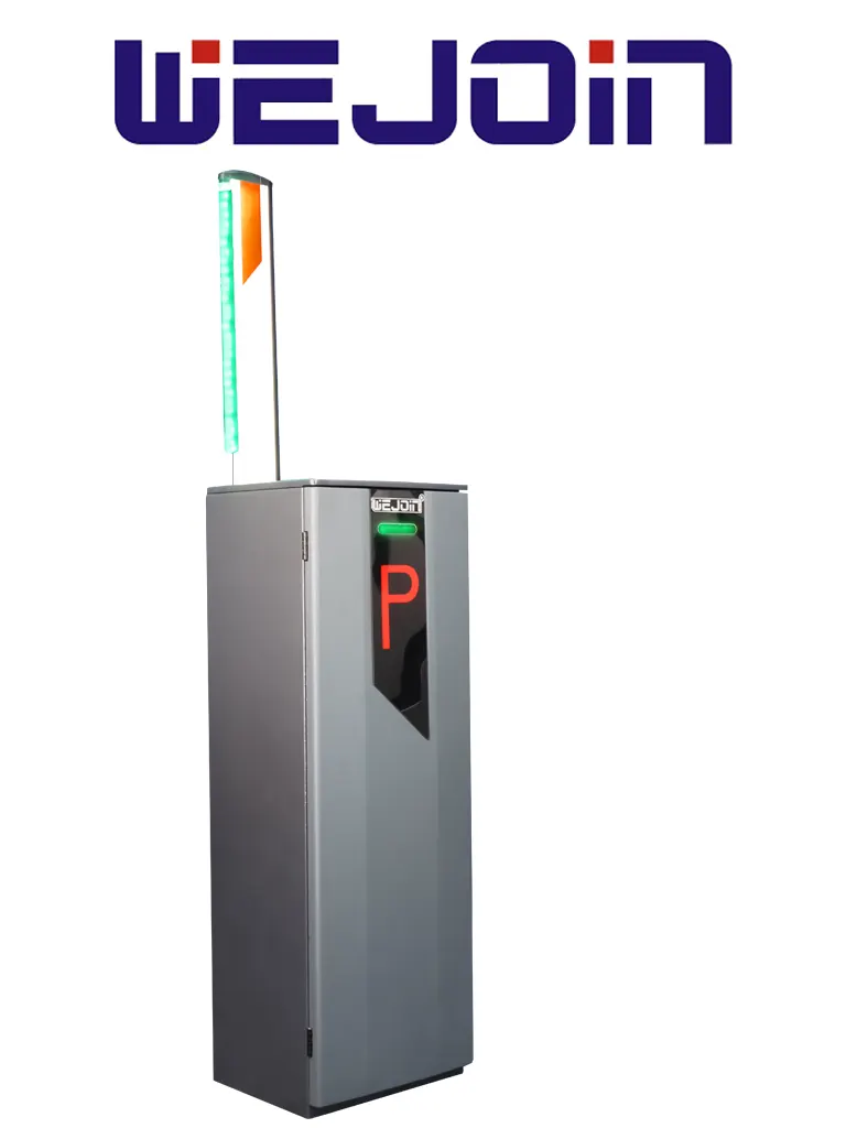 WEJOIN WJNSBG101HL34LED - Barrera Vehicular Izquierda, Brazo de 4 Metros con Led, Velocidad 3 Segundos, Motor de Alto Flujo Sin Resortes, 6 Millones de Ciclos, Fácil Cambio de Dirección