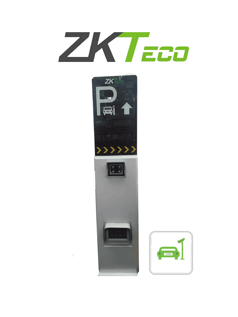 ZKTECO LPRS4000 - Cámara de Reconocimiento de Placas / Semáforo / Administración de Residentes y Visitantes / Reconoce la Placa a una distancia de 2 hasta 10 Metros / Pantalla Led Configurable / Requiere Licencia de Estacionamiento de Biosecurity