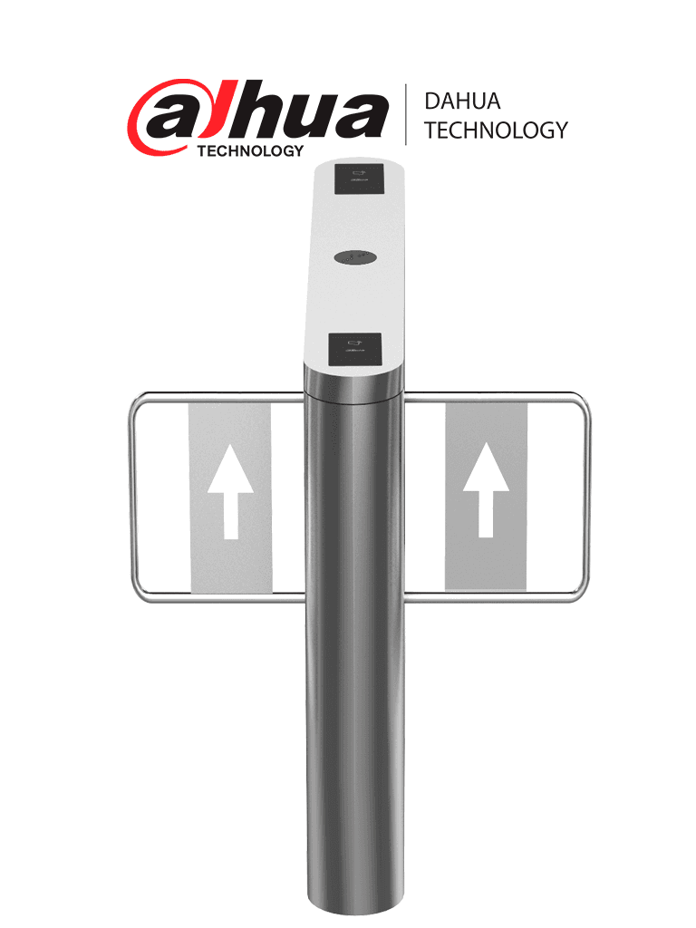 DAHUA ASGB511H-R - Swing Barrier Derecha para exterior/ Un carril/ Motor Electrico CD/ Acero Inoxidable/ Puerto RS232/ Soporta Conteo de Entrada y Salida/ 20personas x minuto/ Entrada de Alarma de Incendio para desbloqueo/