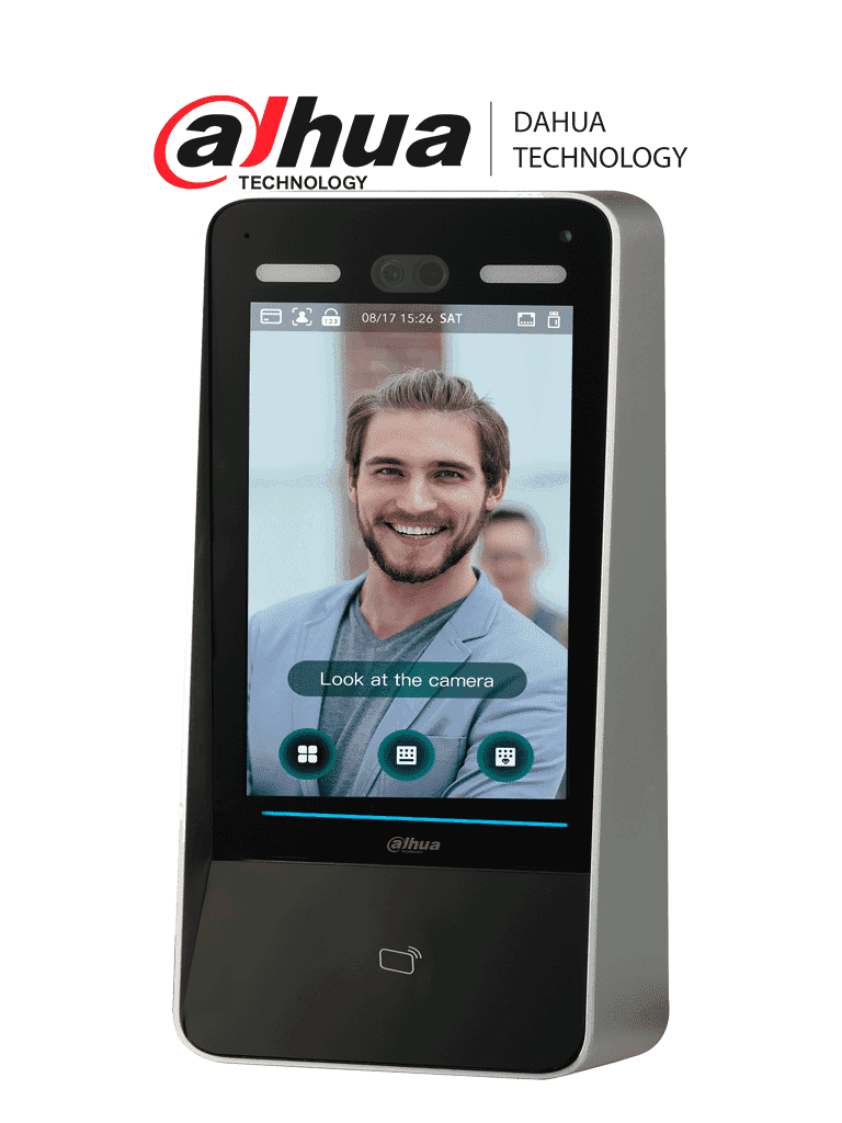 DAHUA DHI-ASI8213Y-V3 Control de Acceso con Reconocimiento Facial/ Pantalla táctil LCD de 10,1 pulgadas/ Lente doble gran angular de 2 MP/ 100 000 imágenes de rostros y trabajar sin red/ detección de vida